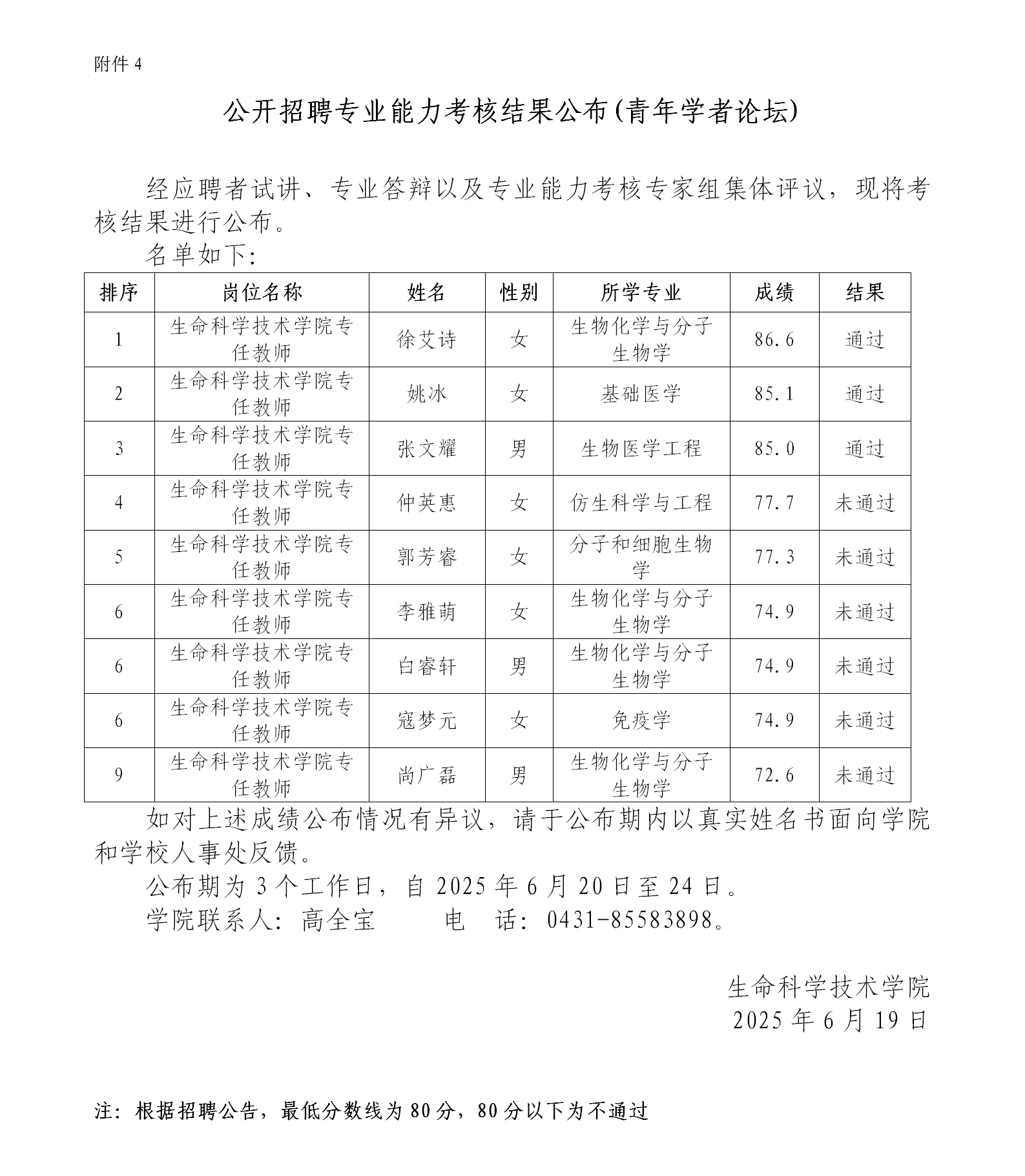 附件6：专业能力考核结果公布（青年学者论坛，生命学院20250619）_01.png